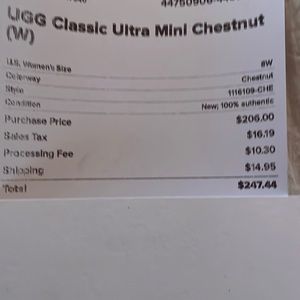 UGG classic ultra mini chestnut